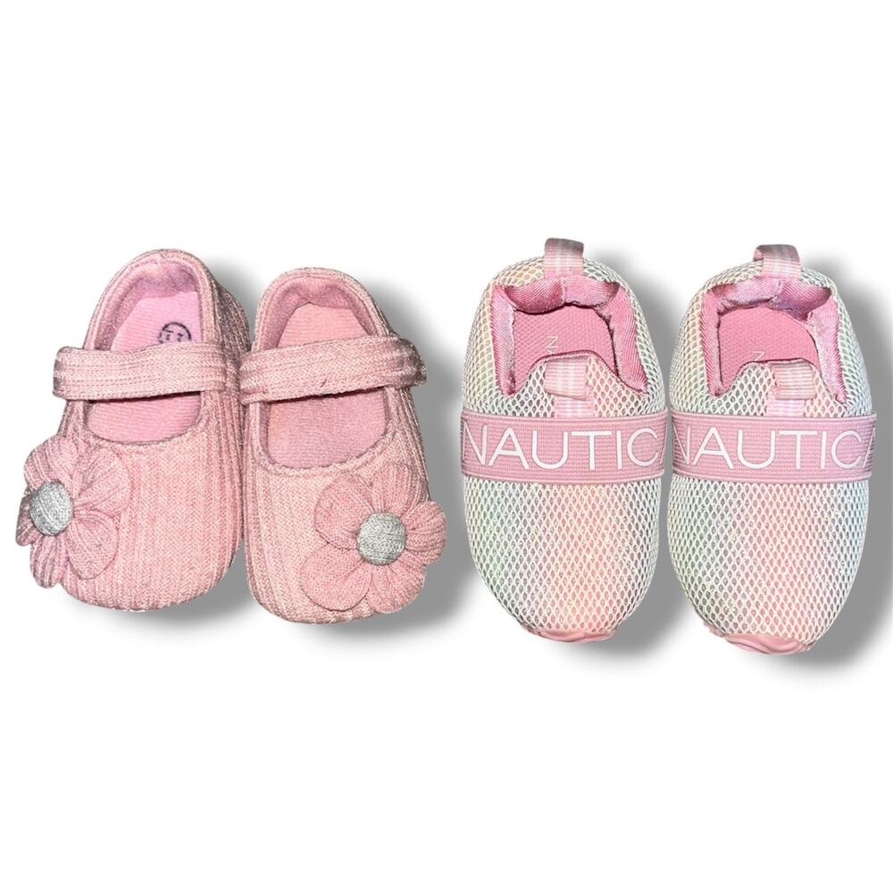 Baby Girl Shoe Lot | Size 3 (Infant) & Soft Sole Crib Shoes